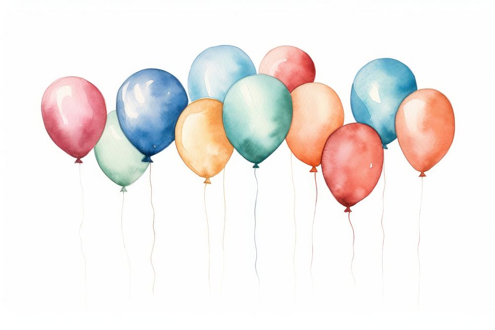 Party balloons anniversary celebration decoration. AI generated Image by rawpixel.