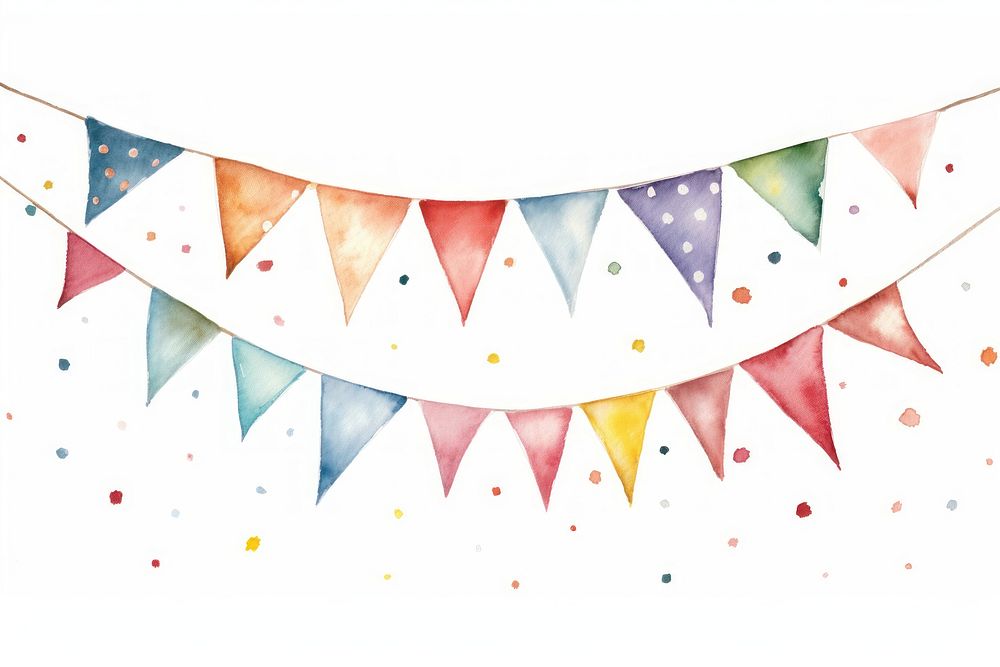 Party decoration backgrounds confetti white background. AI generated Image by rawpixel.