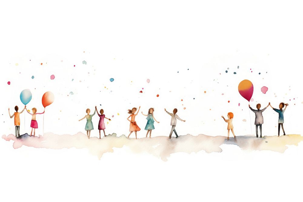 Party recreation balloon white background. AI generated Image by rawpixel.