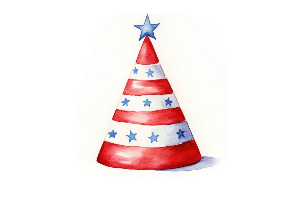 Hat white background celebration patriotism. AI generated Image by rawpixel.