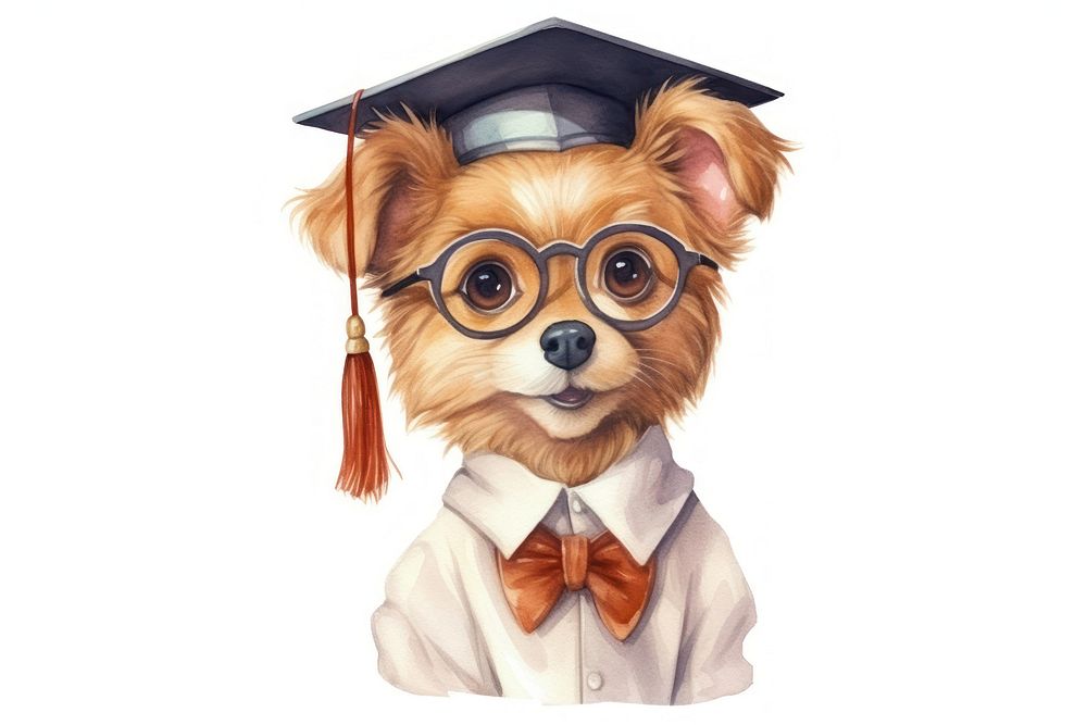 Glasses portrait cartoon mammal. AI generated Image by rawpixel.