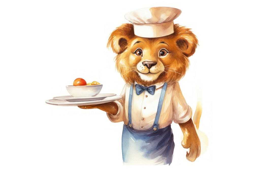 Lion cartoon food representation. AI generated Image by rawpixel.