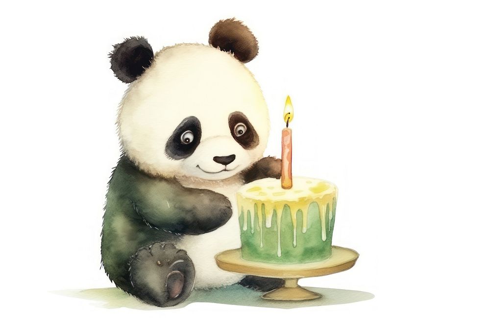 Candle cake dessert mammal. AI generated Image by rawpixel.