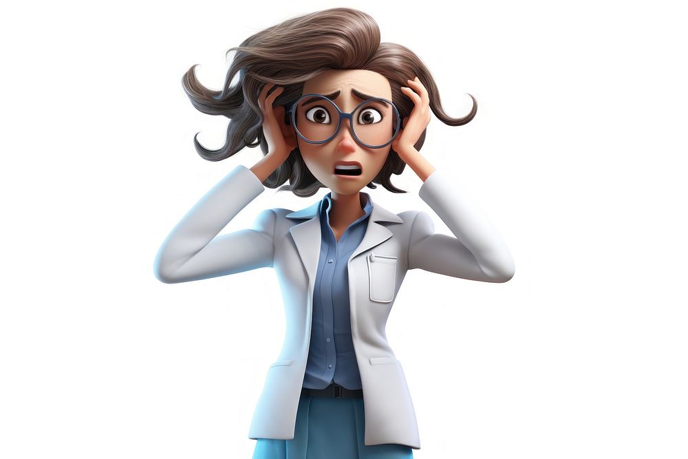 Woman scientist cartoon stethoscope publication. AI generated Image by rawpixel.