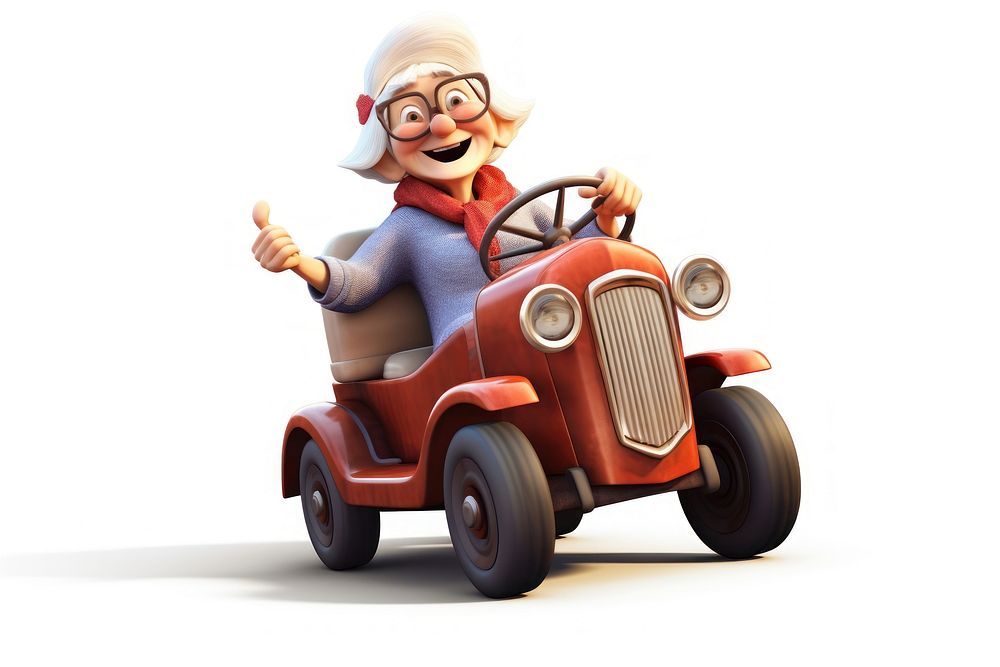 Vehicle driving cartoon wheel. AI generated Image by rawpixel.