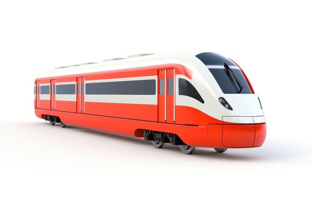 Modern train locomotive vehicle railway. AI generated Image by rawpixel.