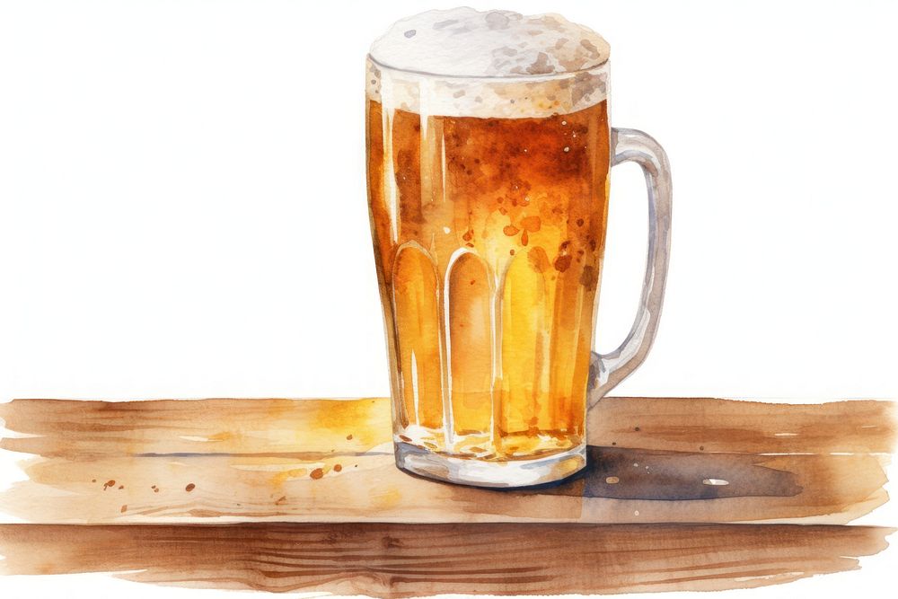 Beer drink lager glass. AI generated Image by rawpixel.
