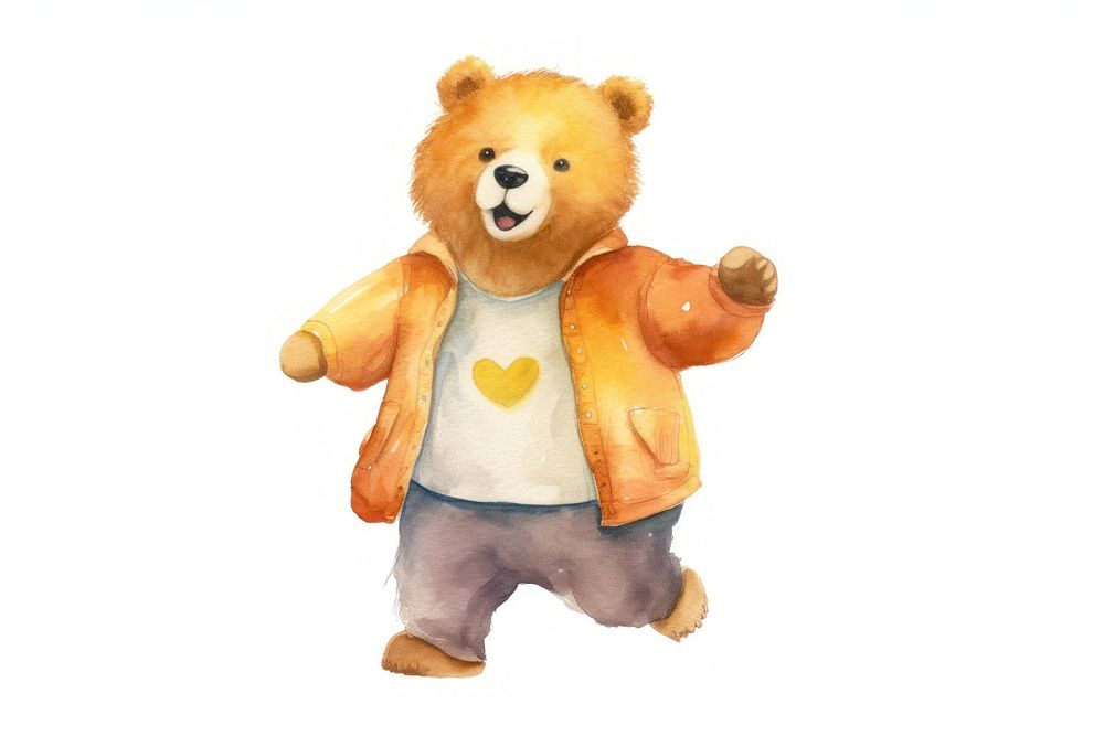Bear character toy white background representation. AI generated Image by rawpixel.
