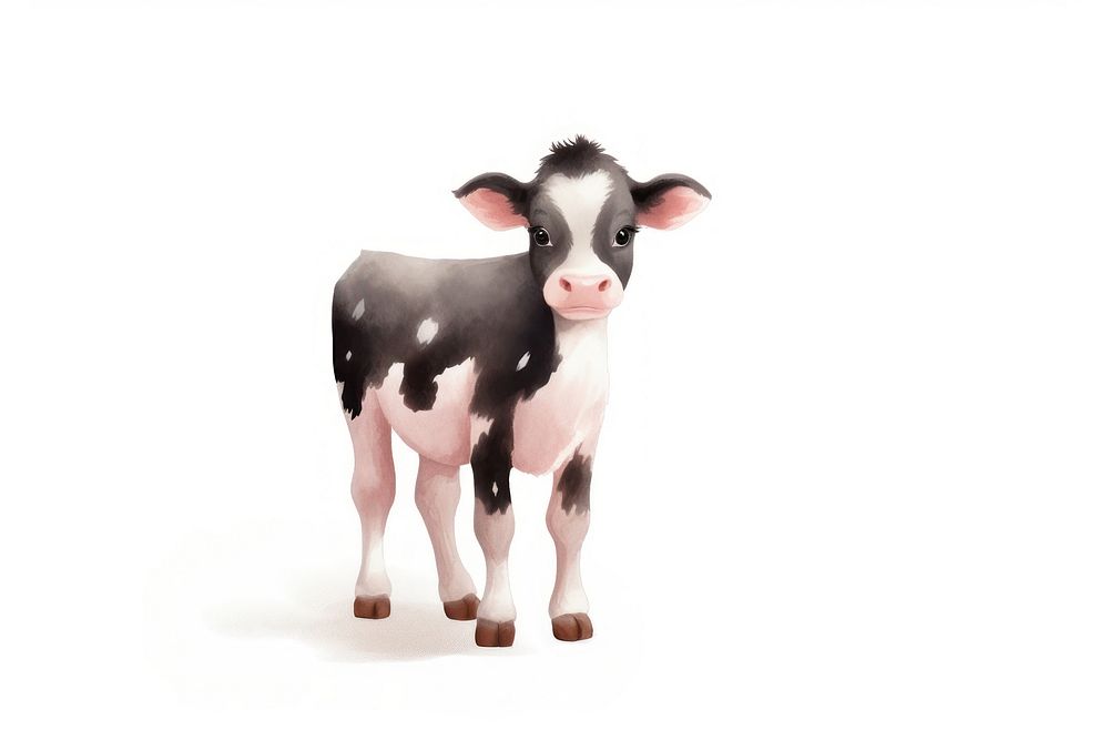 Cow livestock standing mammal. AI generated Image by rawpixel.