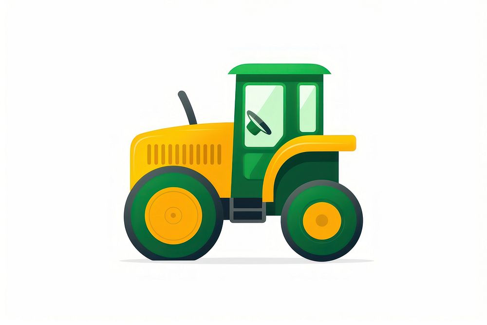 Tractor vehicle yellow. AI generated | Premium Photo Illustration ...