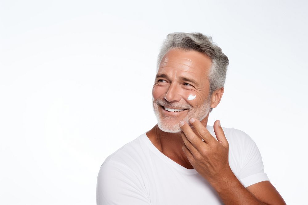 Body care adult smile men. 