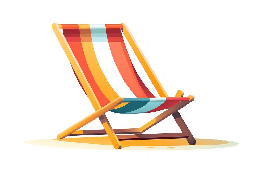 Chair furniture beach white background. AI generated Image by rawpixel.