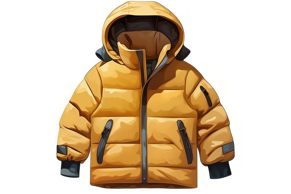 A puffer jacket coat sweatshirt winter. AI generated Image by rawpixel.