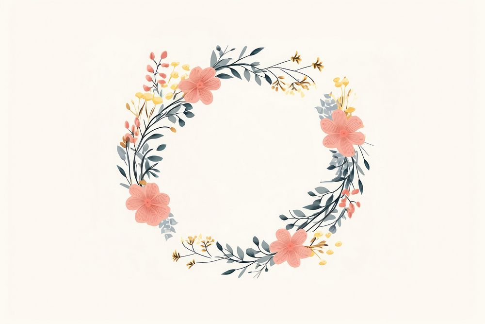 Flower pattern circle plant. AI generated Image by rawpixel.