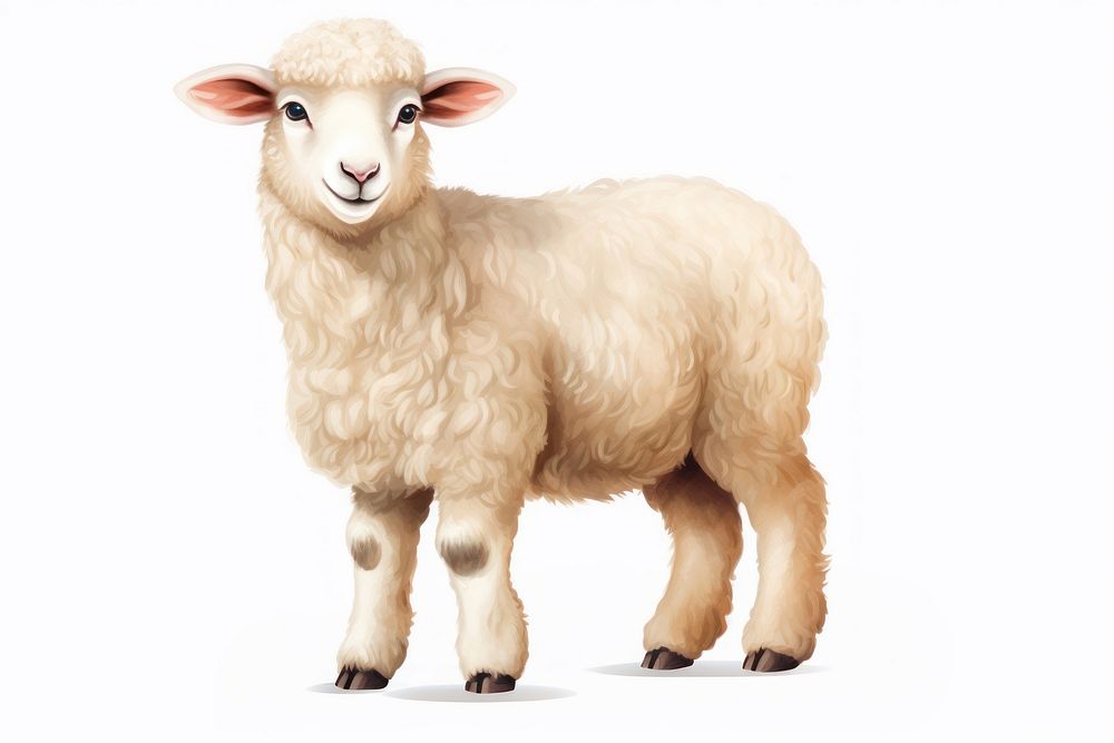 Sheep animal livestock mammal. AI generated Image by rawpixel.