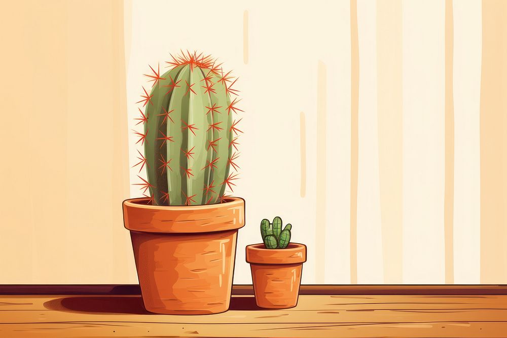 Cuddly Cactus cactus plant architecture. AI generated Image by rawpixel.