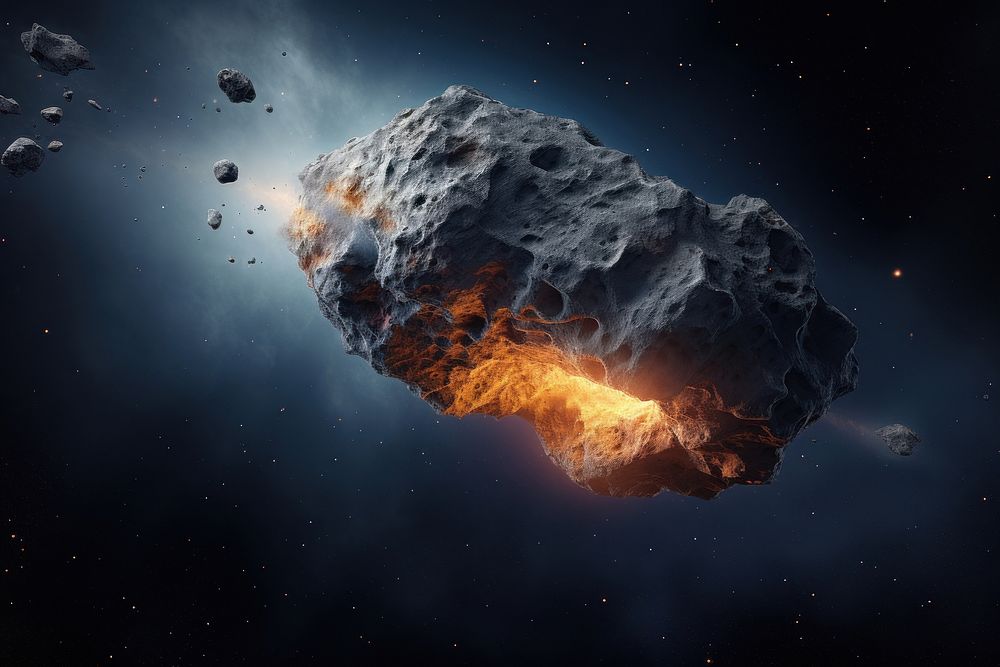 Asteroid astronomy outdoors nature. AI generated Image by rawpixel.