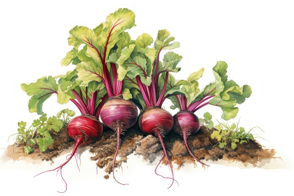 Beets plant vegetable food agriculture. AI generated Image by rawpixel.