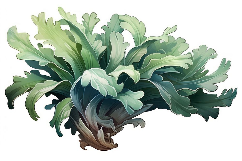 Staghorn Fern vegetable plant food. AI generated Image by rawpixel.