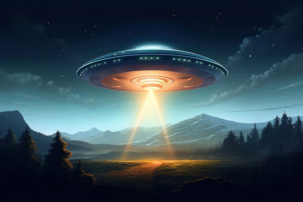 Ufo Outdoors Nature Night. Ai 