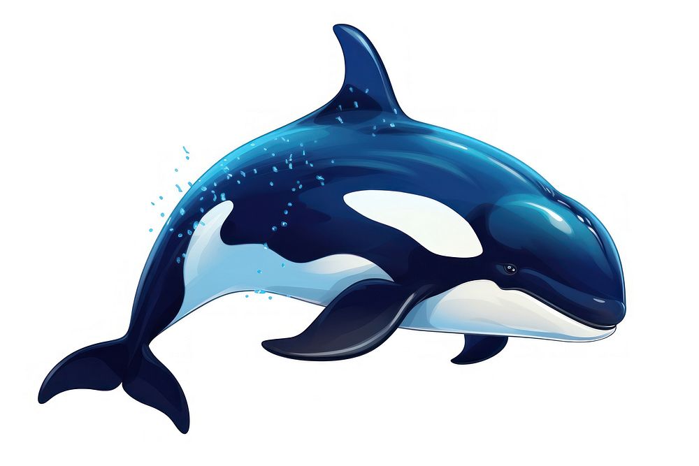 Killer Whale whale dolphin animal. AI generated Image by rawpixel.