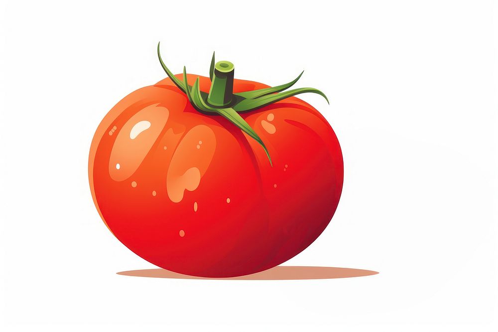 A tomatoe vegetable plant food. 
