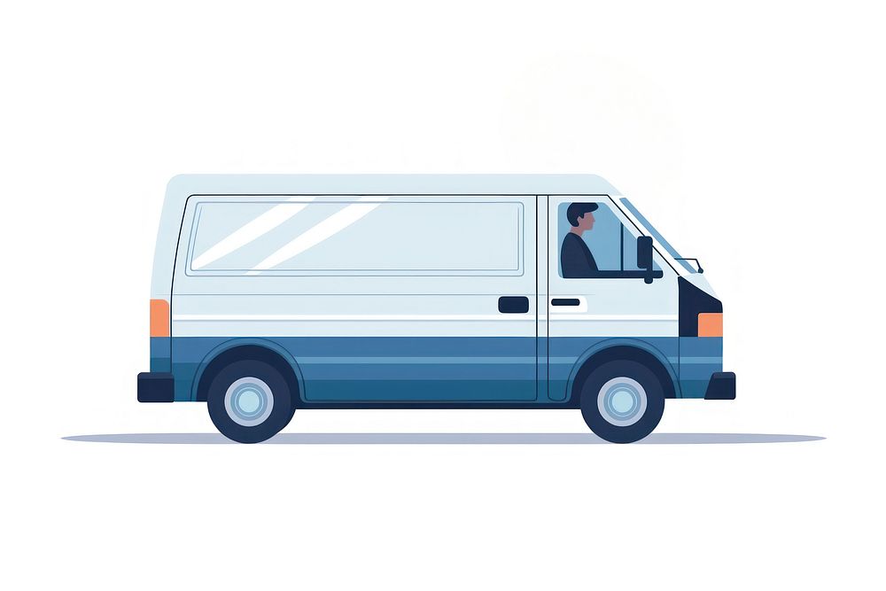 A van vehicle minibus transportation. AI generated Image by rawpixel.