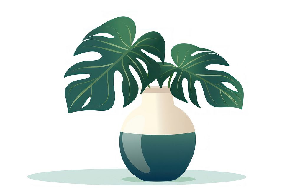 Plant leaf vase houseplant. AI generated Image by rawpixel.