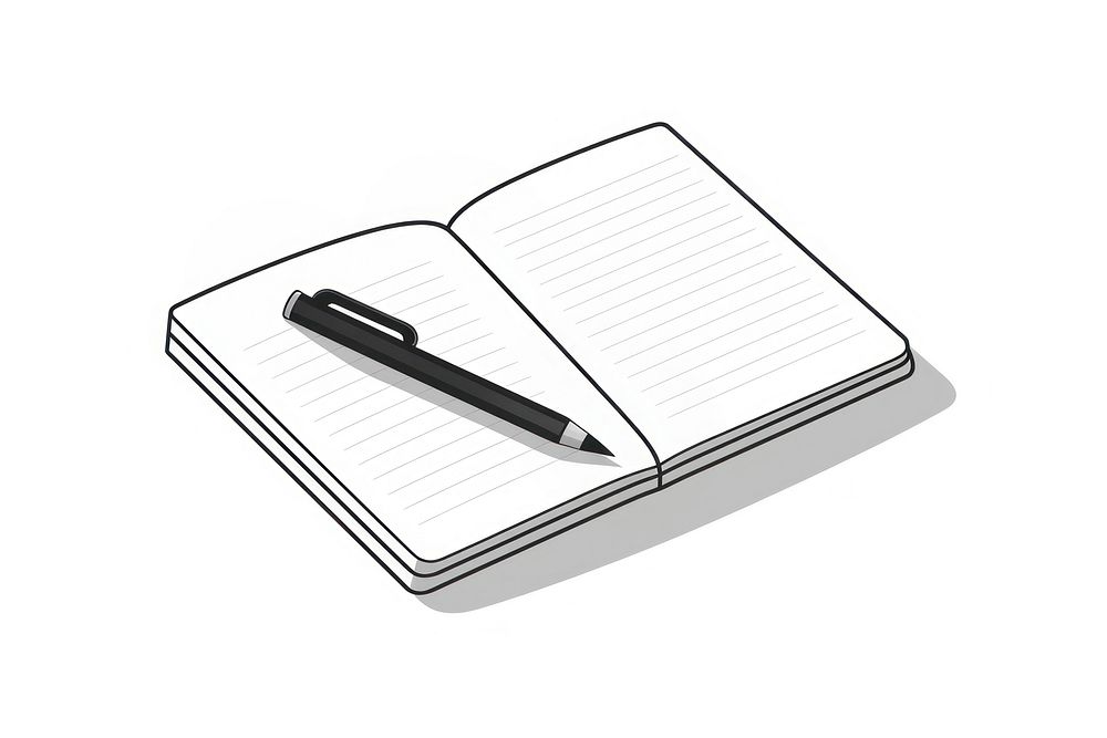 A notepad pen paper diary. AI generated Image by rawpixel.
