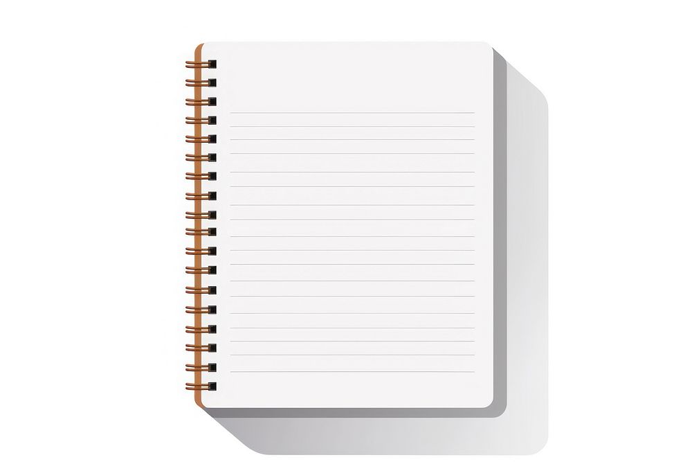 notebook paper diary page white | Free Photo Illustration - rawpixel