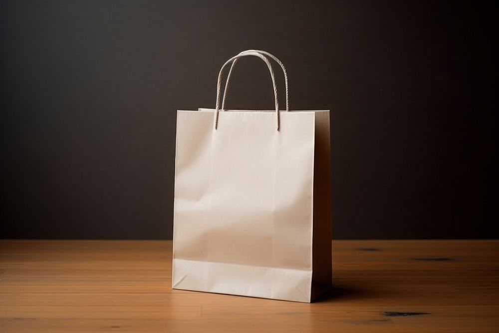 Paper shopping bag handbag paper accessories. AI generated Image by rawpixel.