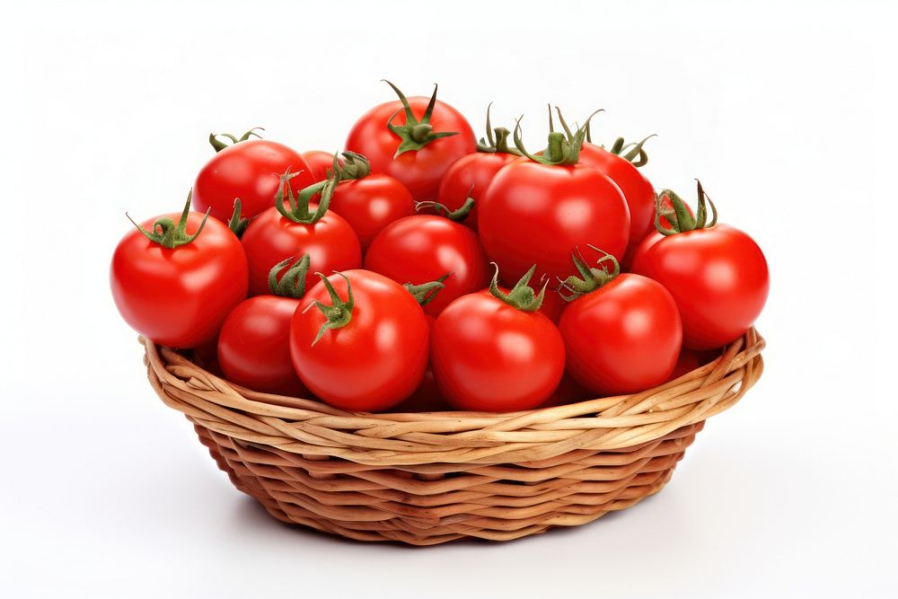 Tomato basket vegetable plant. 