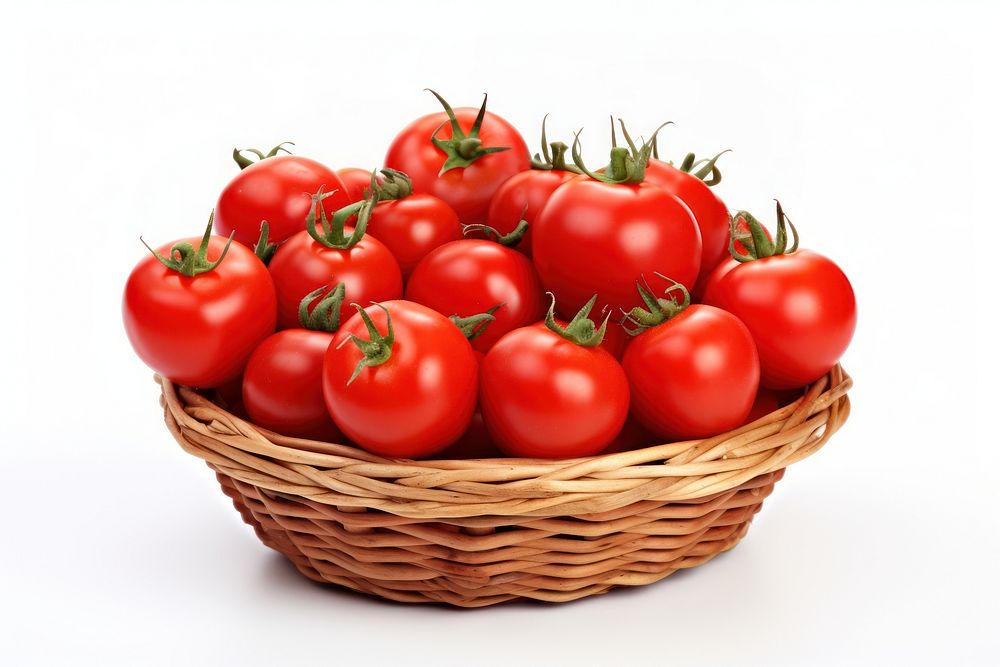 Tomato basket vegetable plant. AI generated Image by rawpixel.