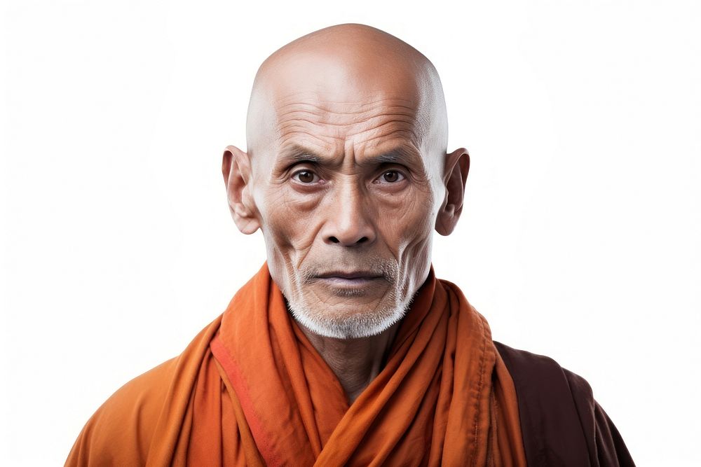 Monk portrait adult photo. AI generated Image by rawpixel.