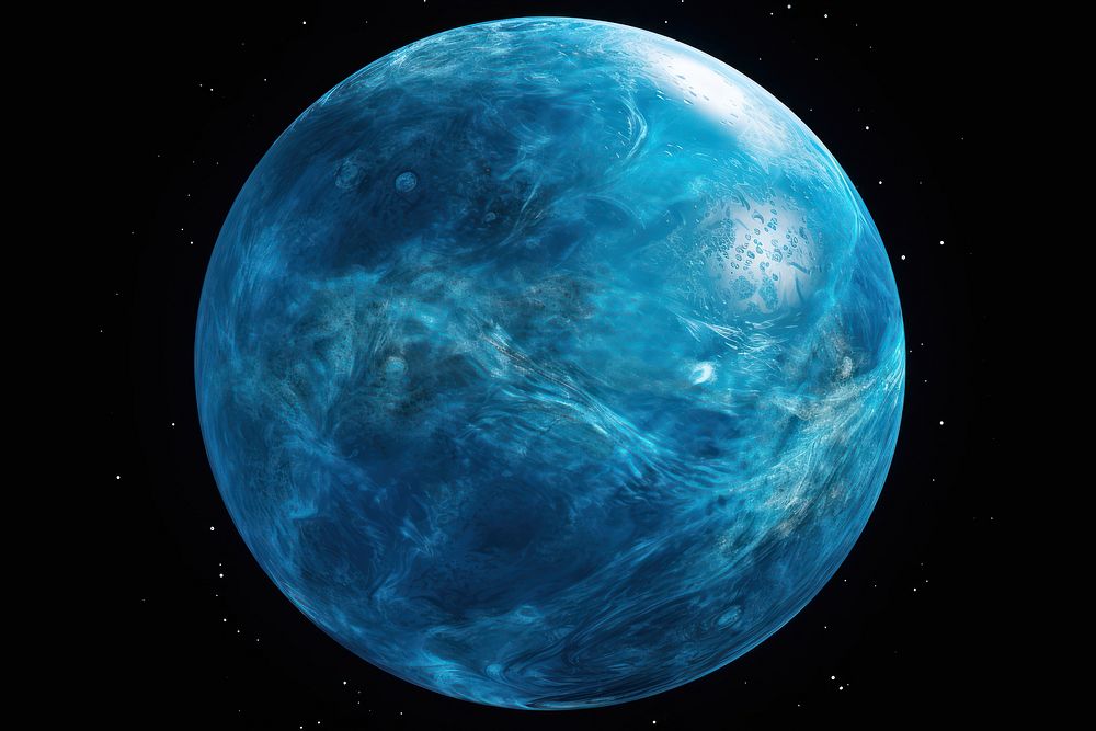Neptune planet space astronomy. AI generated Image by rawpixel.