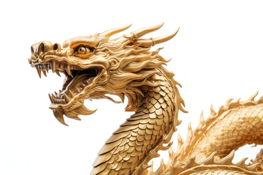 Ancient Chinese dragon animal representation chinese dragon. AI generated Image by rawpixel.