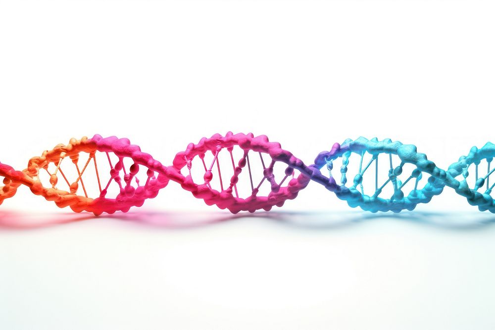 DNA jewelry white background celebration. AI generated Image by rawpixel.