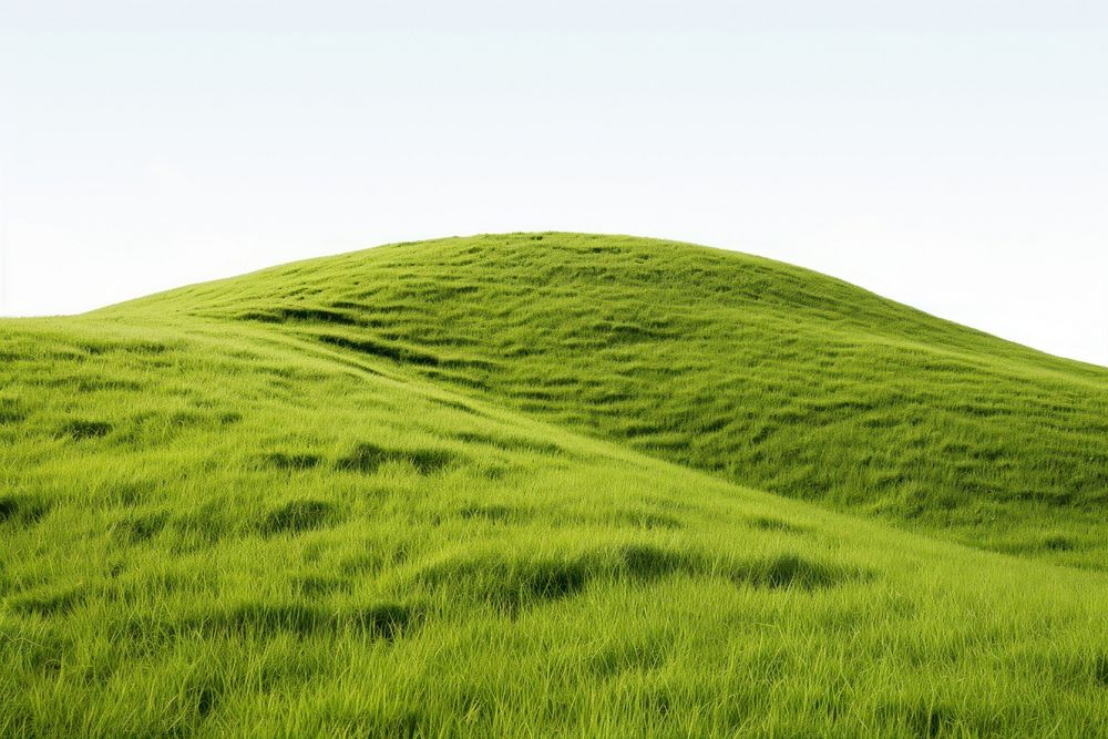 Grass hill grassland landscape. AI generated Image by rawpixel.