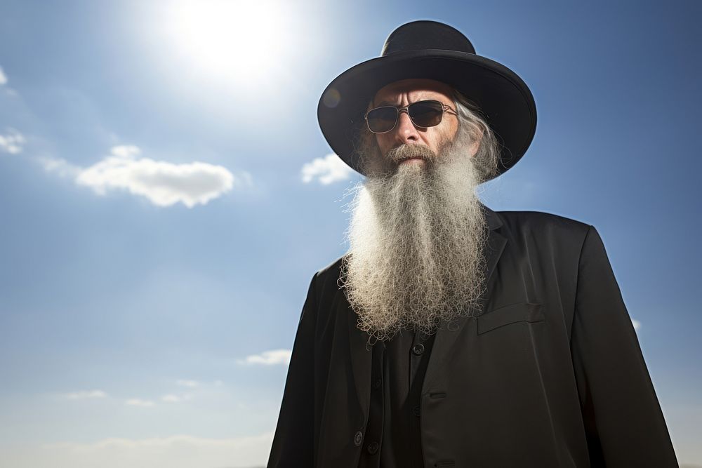 Judaism portrait priest beard. AI generated Image by rawpixel.