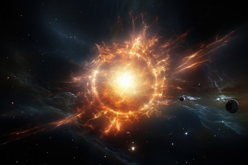 Supernova astronomy universe outdoors. AI generated Image by rawpixel.