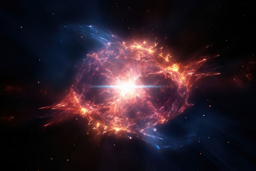 Supernova astronomy universe nebula. AI generated Image by rawpixel.