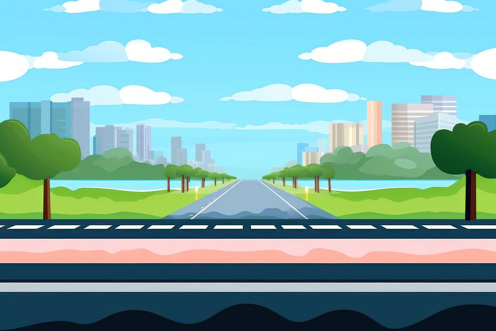 Side-road outdoors highway freeway. AI generated Image by rawpixel.