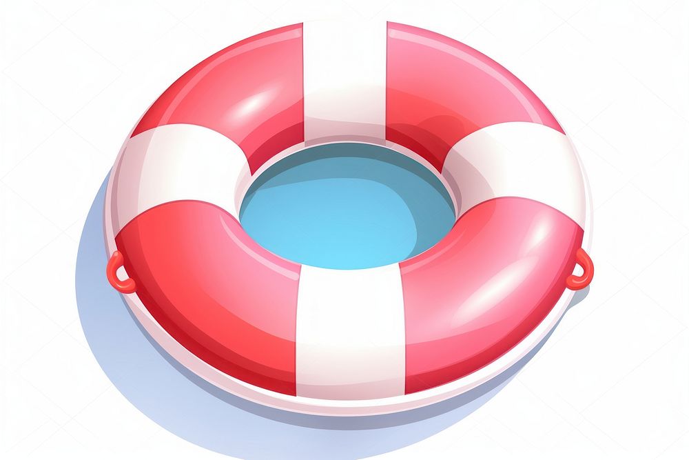 Swimming-Ring lifebuoy inflatable protection. AI generated Image by rawpixel.
