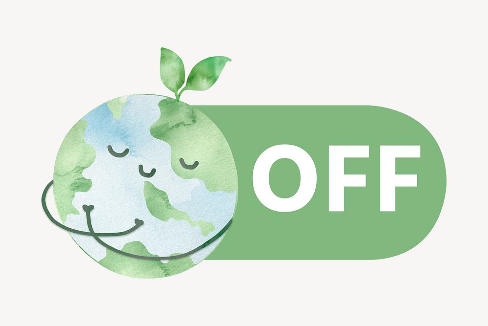 Green globe slide icon