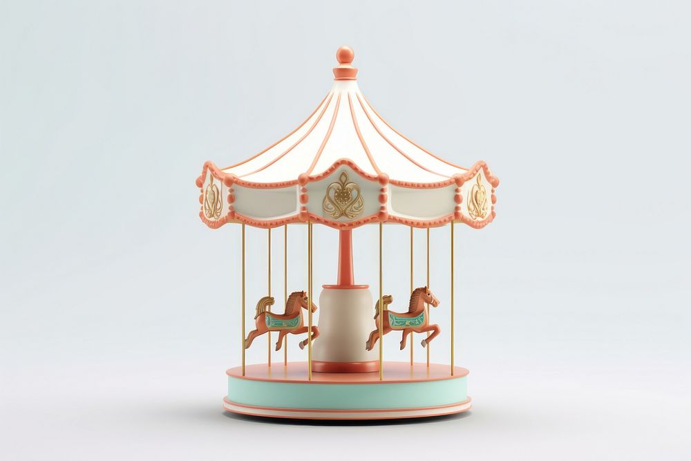 Carousel merry-go-round representation recreation. 