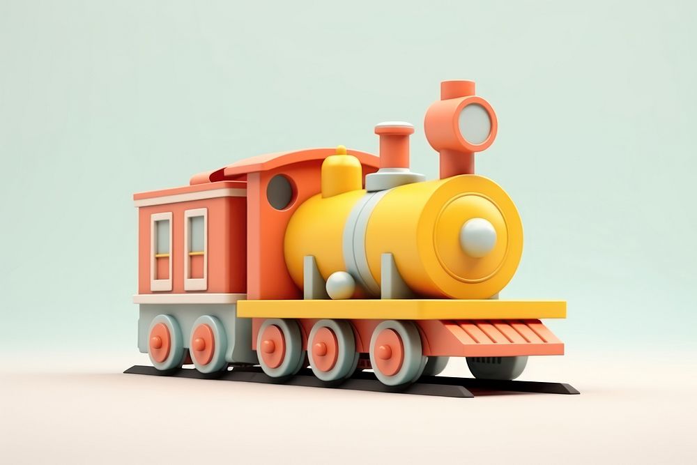 Train locomotive vehicle wheel. AI generated Image by rawpixel.