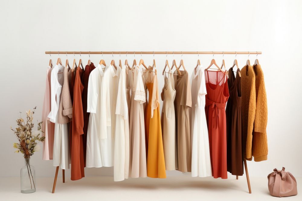 Clothing closet room white background. AI generated Image by rawpixel.