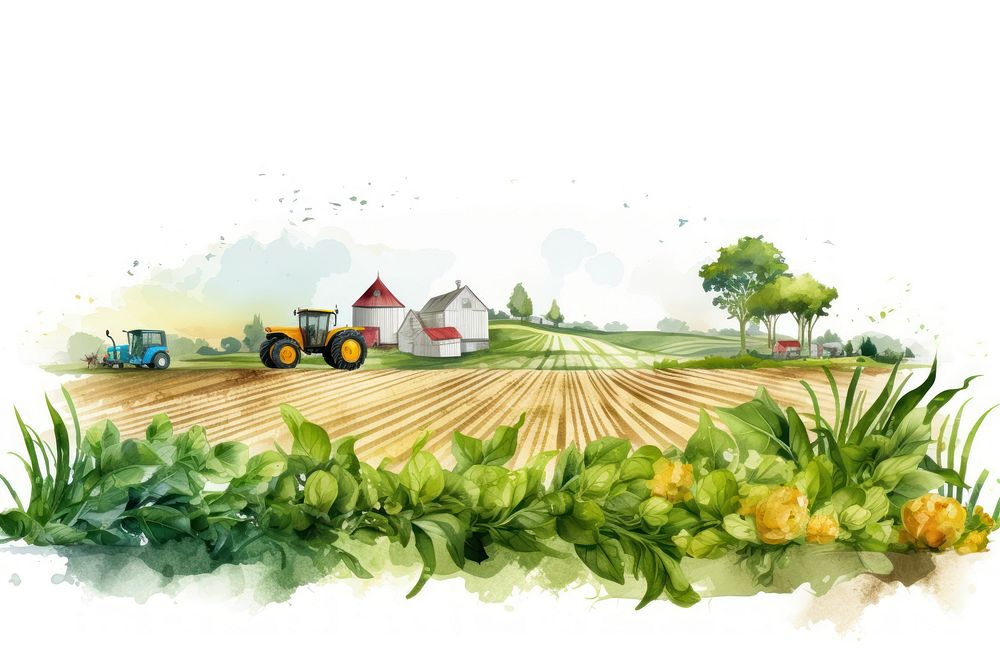 Agriculture Background agriculture outdoors harvest. AI generated Image by rawpixel.