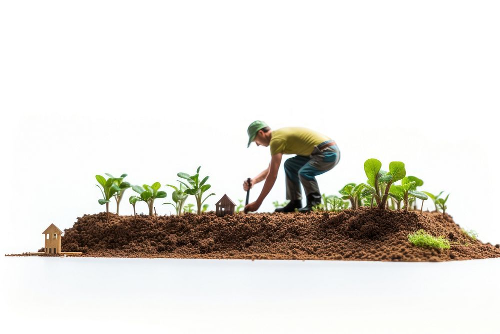 Agriculture farmer farming planting agriculture gardening. AI generated Image by rawpixel.