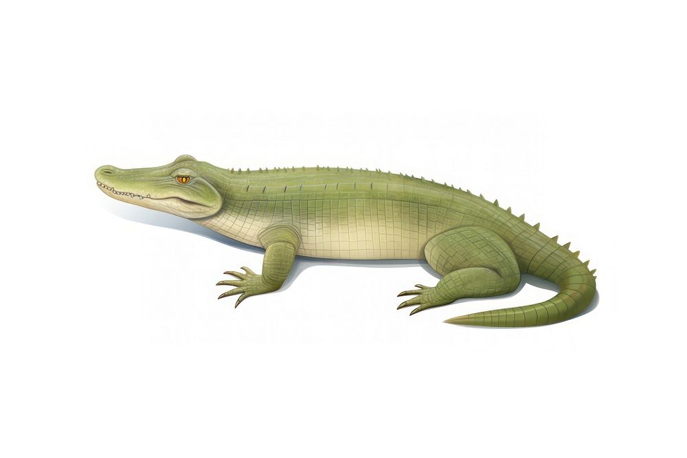 Crocodile reptile animal lizard. AI generated Image by rawpixel.